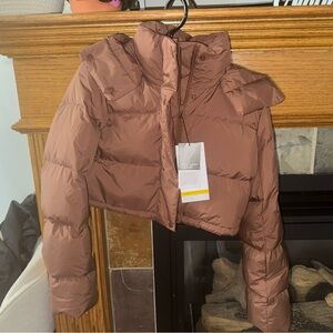 Cropped puffer jacket, lululemon size 0